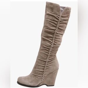 Women's Gelato Tall Shaft Wedge Boot,Mushroom,8 M US